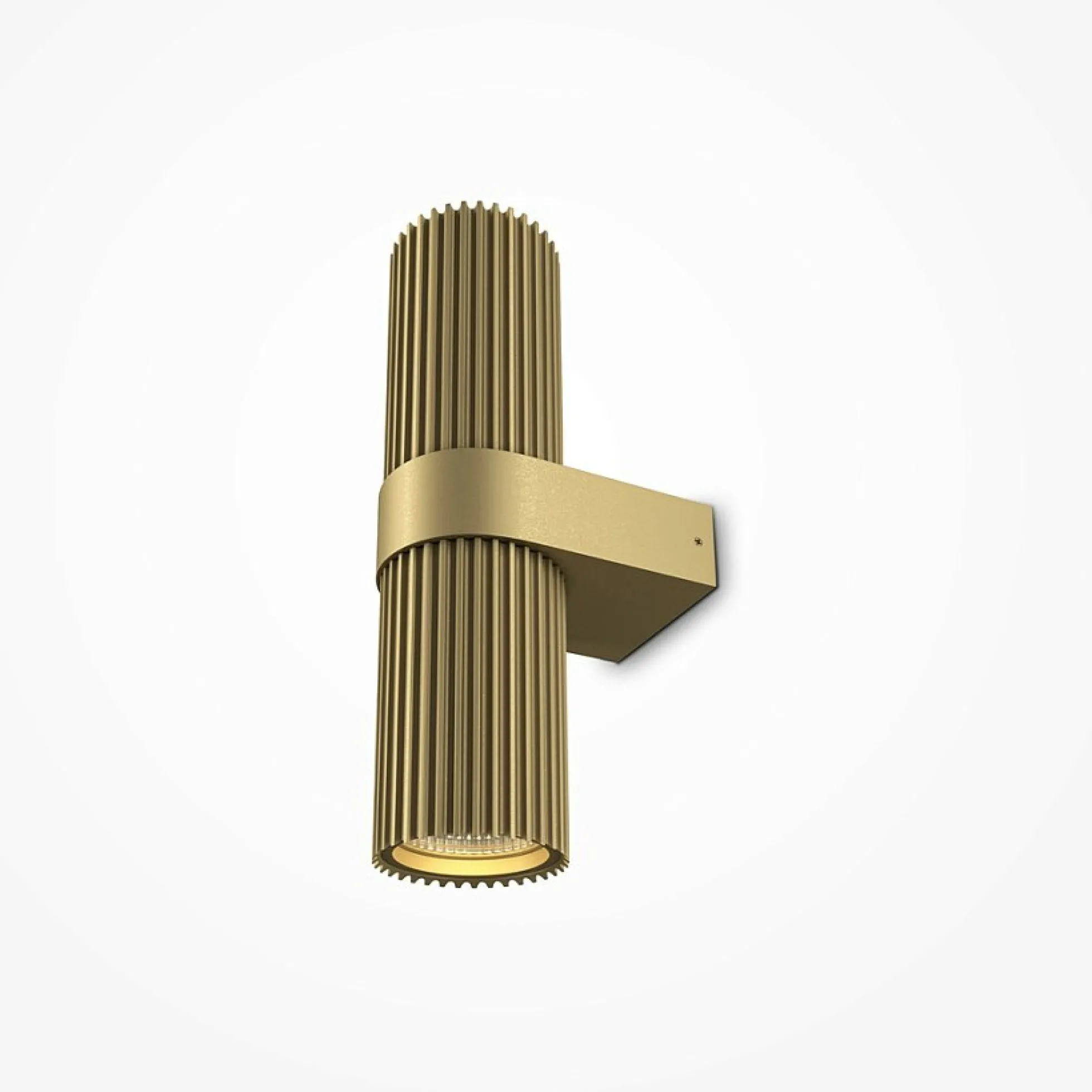 Applique design dorée – cylindre cranté vertical TAVA