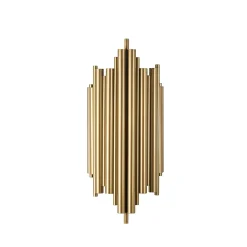 Applique design dorée, structure graphique H. 50 cm SFAX