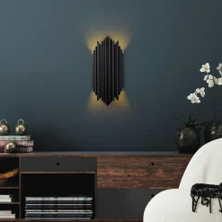 Applique design noire, structure graphique en tubes SFAX
