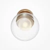 Applique globe en verre avec base or mat, 15 cm DELTONA