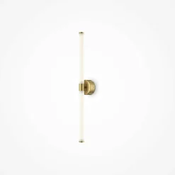 Applique moderne avec LED - tige dorée & blanc DELMAR