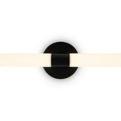 Applique moderne avec LED - tige noire et blanc DELMAR