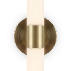 Applique moderne LED - tige dorée & blanc 35, 6 cm DELMAR