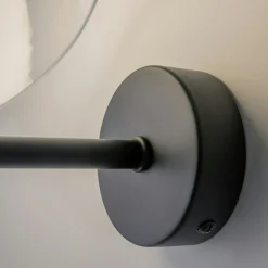 Applique murale blanche rétro – dôme verre & opalin WINDER