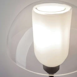 Applique murale blanche rétro – dôme verre & opalin WINDER