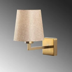 Applique murale classique, abat-jour beige ZURICH