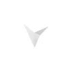 Applique murale design blanche, origami triangulaire SFAX