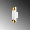 Applique murale design blanche, abat-jour cylindrique SINOP