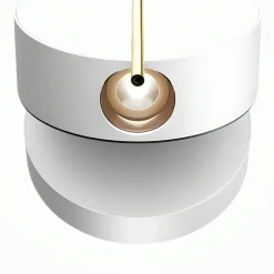 Applique murale design blanche & or – bloc rond orientable MESA
