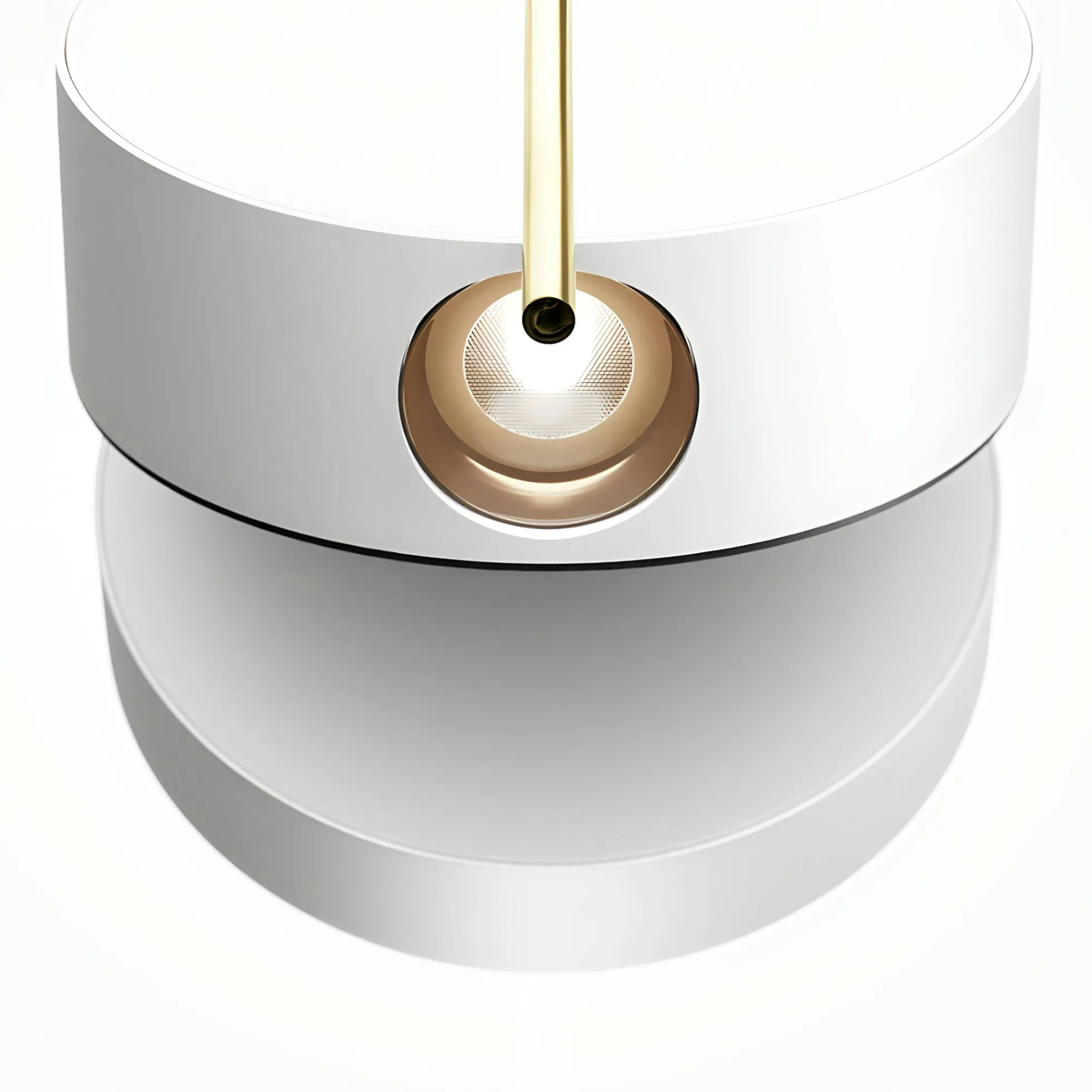 Applique murale design blanche & or – bloc rond orientable MESA