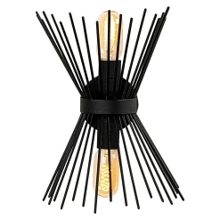 Applique murale design noire, forme sablier SINOP