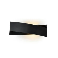 Applique murale design noire, nœud stylisé 35 cm SFAX