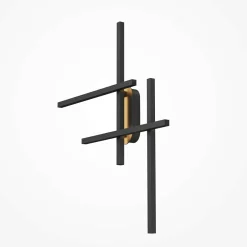 Applique murale graphique – barres croisées noires SALEM
