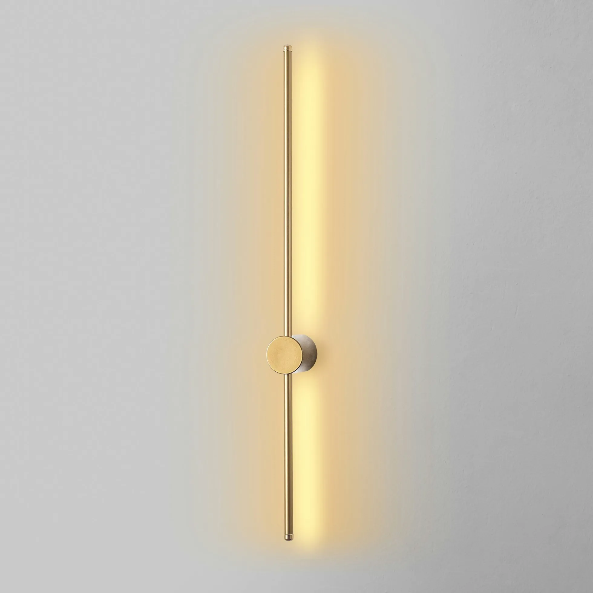 Applique murale LED design, 1 tige dorée verticale VIESTE