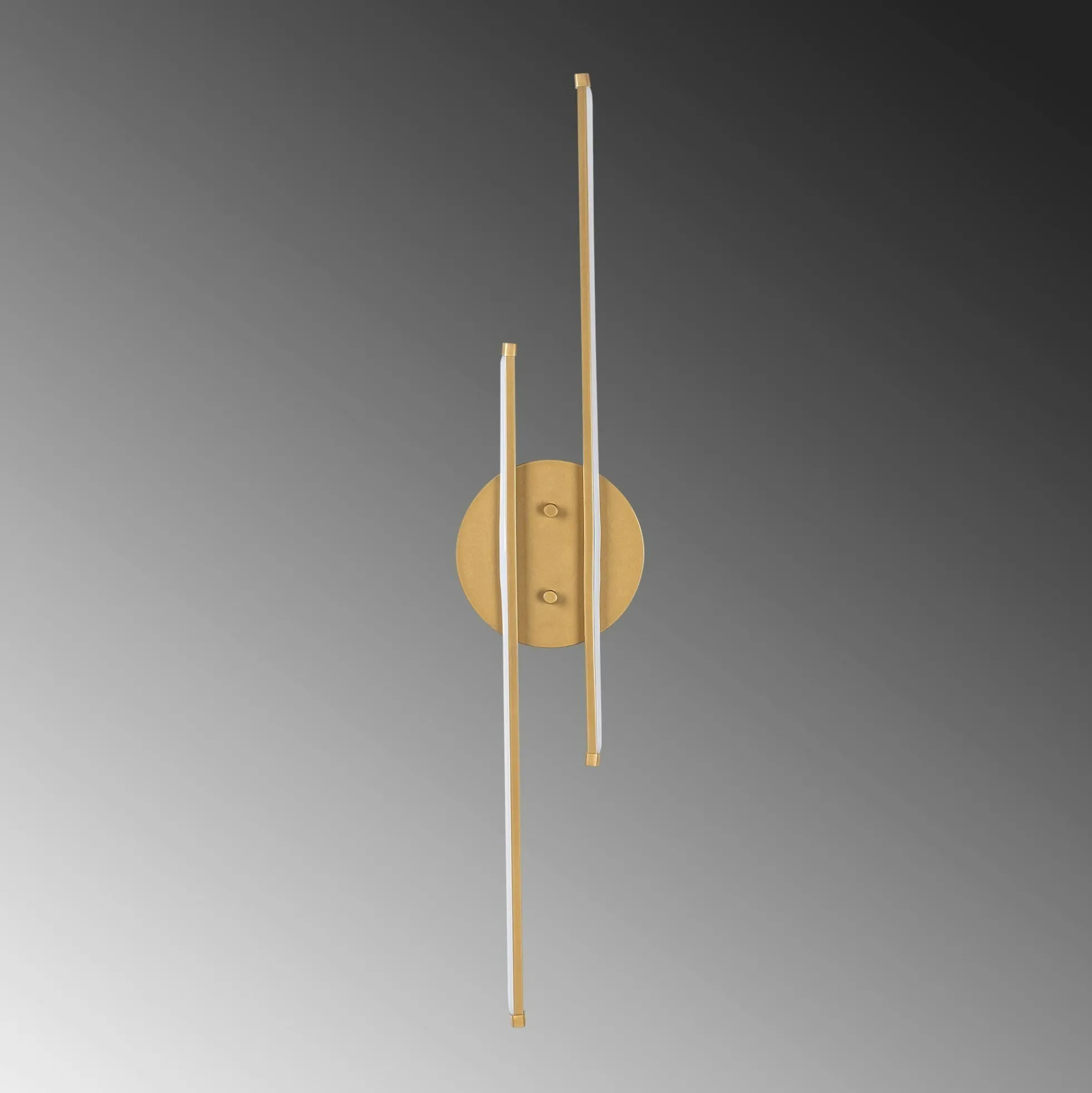 Applique murale LED design, 2 tiges dorées 86 cm VIESTE