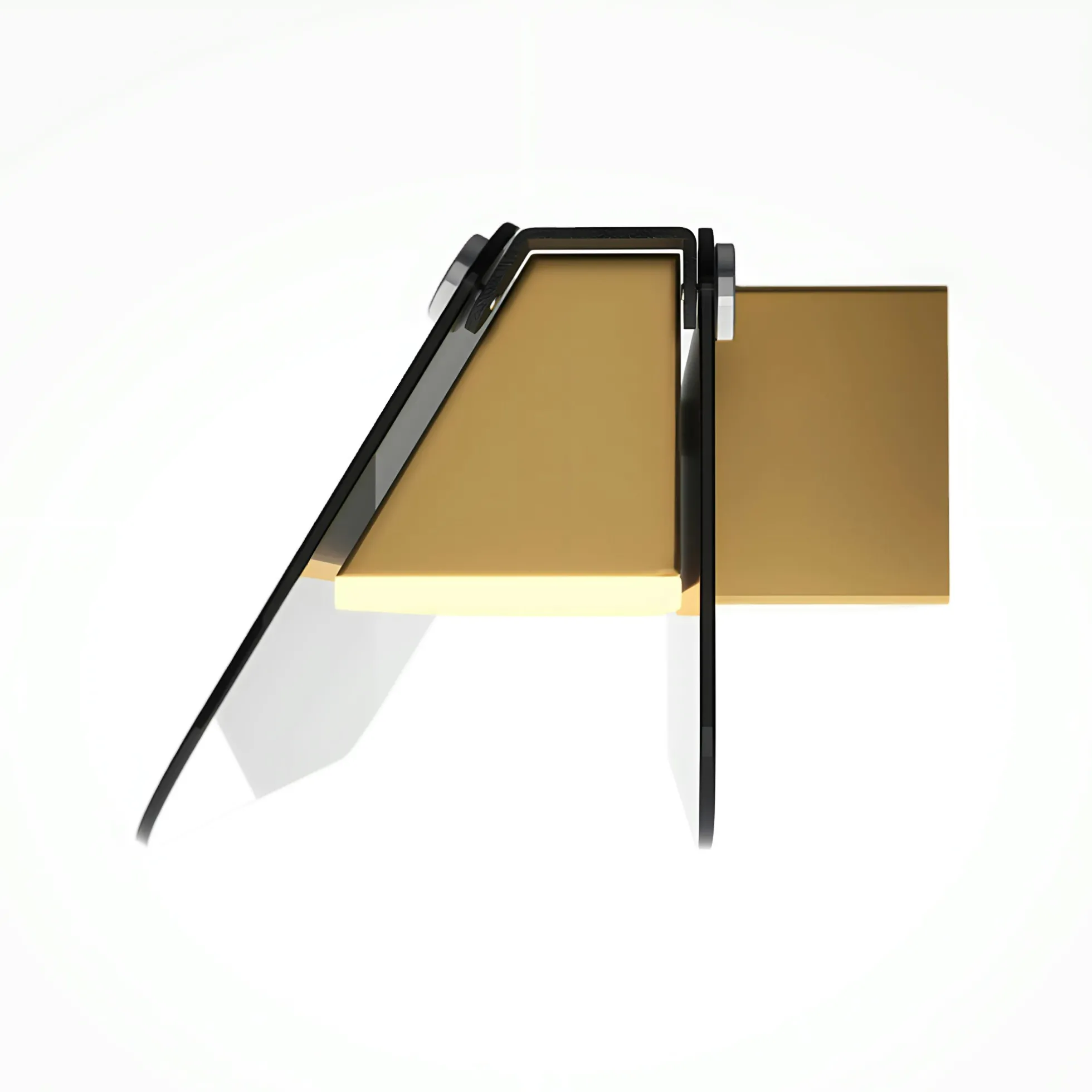 Applique murale LED grise avec volet horizontal 30 cm MINA