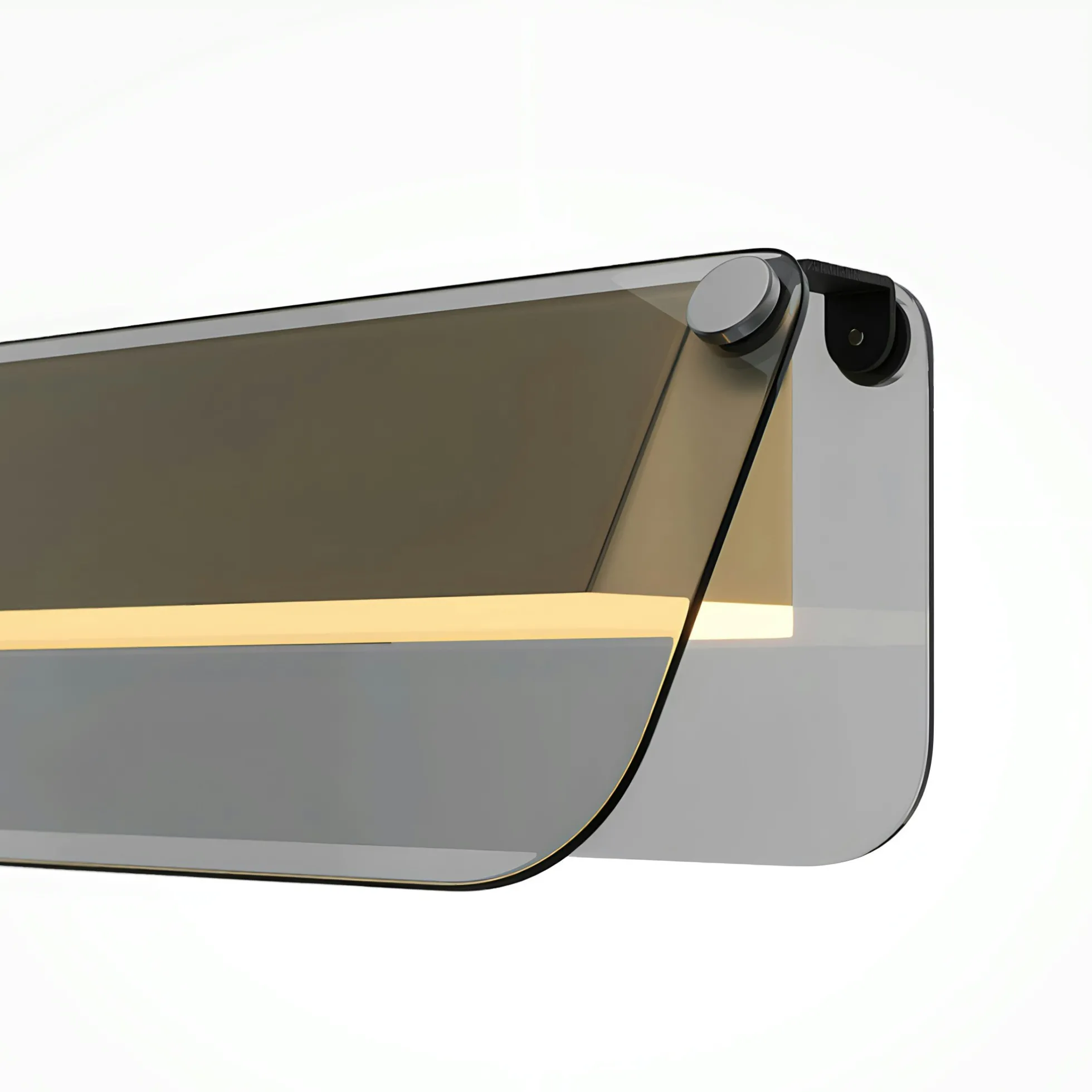 Applique murale LED grise avec volet horizontal 30 cm MINA
