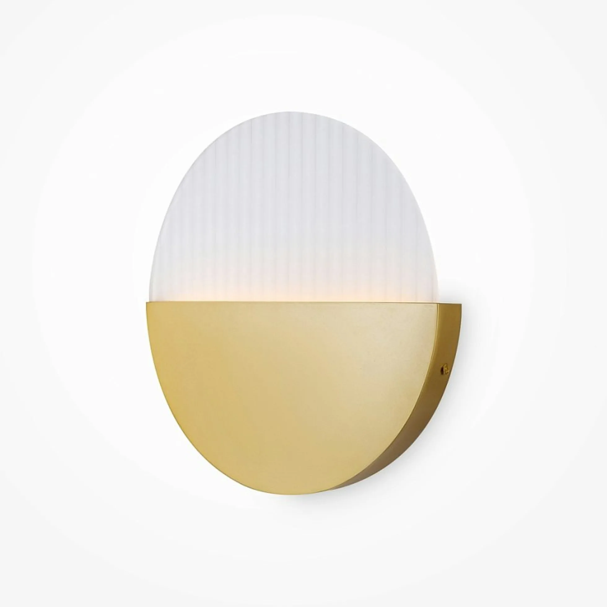 Applique murale moderne – disque doré strié ⌀30 cm LAUREL