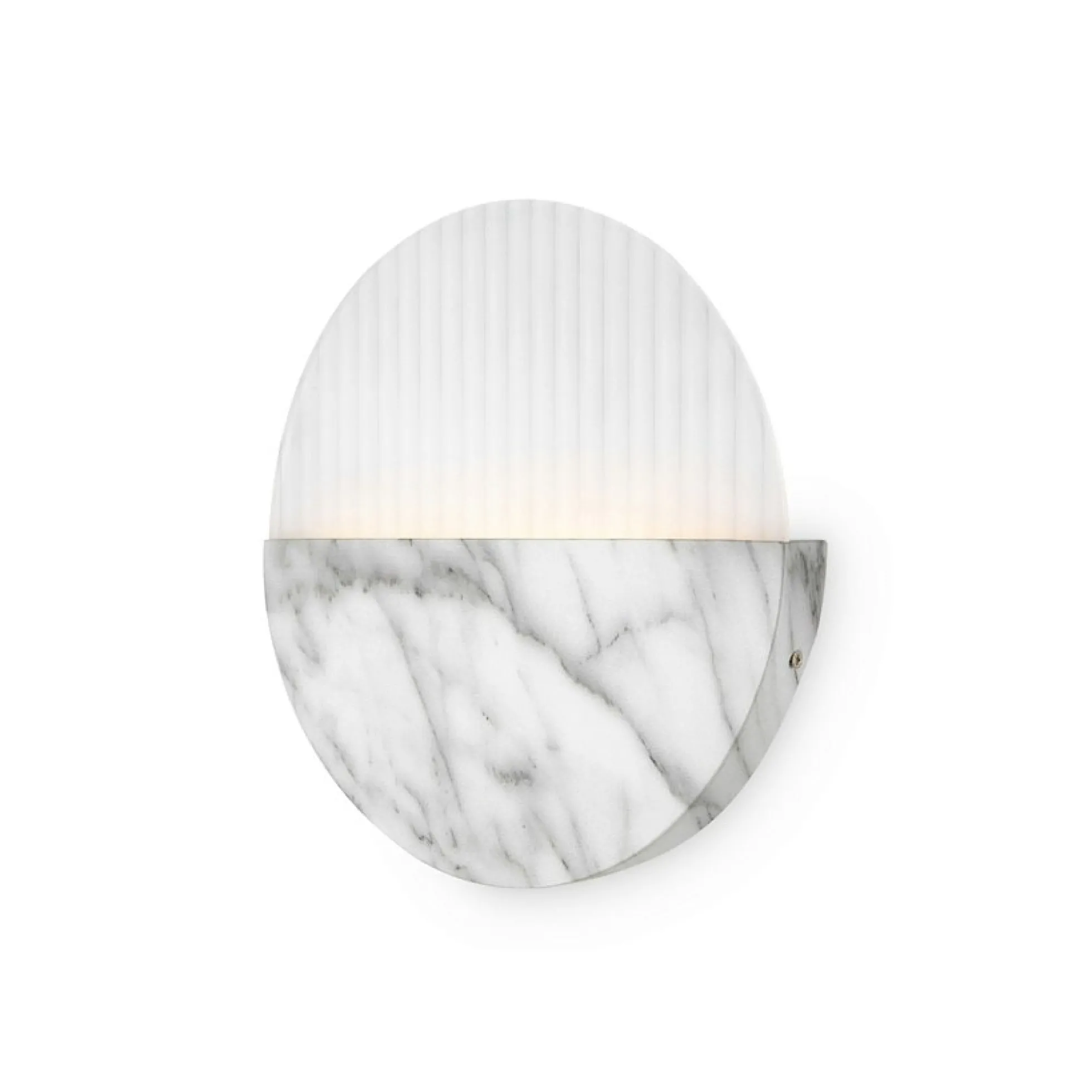 Applique murale moderne – disque marbre strié ⌀30 cm LAUREL