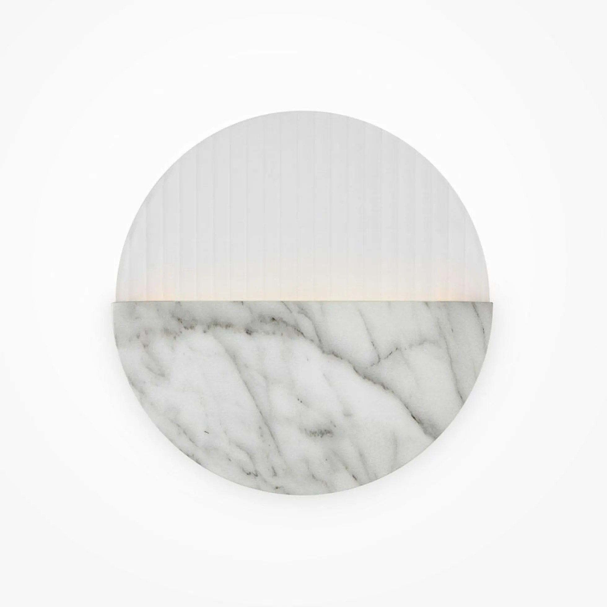Applique murale moderne – disque marbre strié ⌀30 cm LAUREL