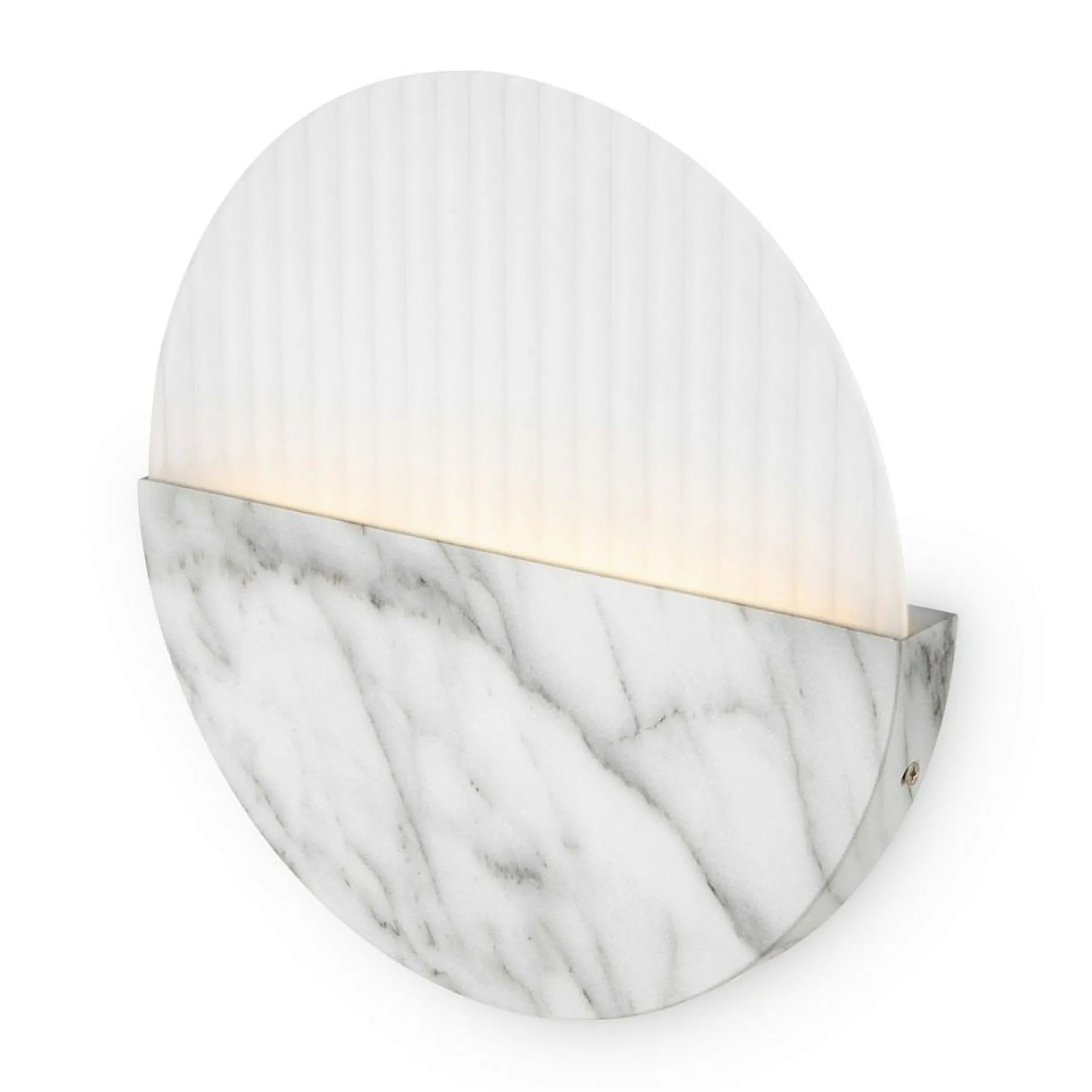 Applique murale moderne – disque marbre strié ⌀30 cm LAUREL