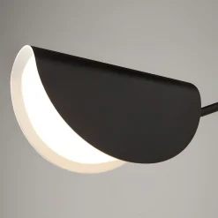Applique murale noire – abat‑jour plié, bras orientable LENORE