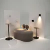 Applique murale noire design – bloc rond orientable MESA