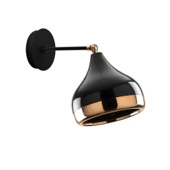Applique murale orientable noir & cuivré, moderne chic SILE