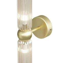 Applique rétro en verre ambré, forme sablier fin SOLANA