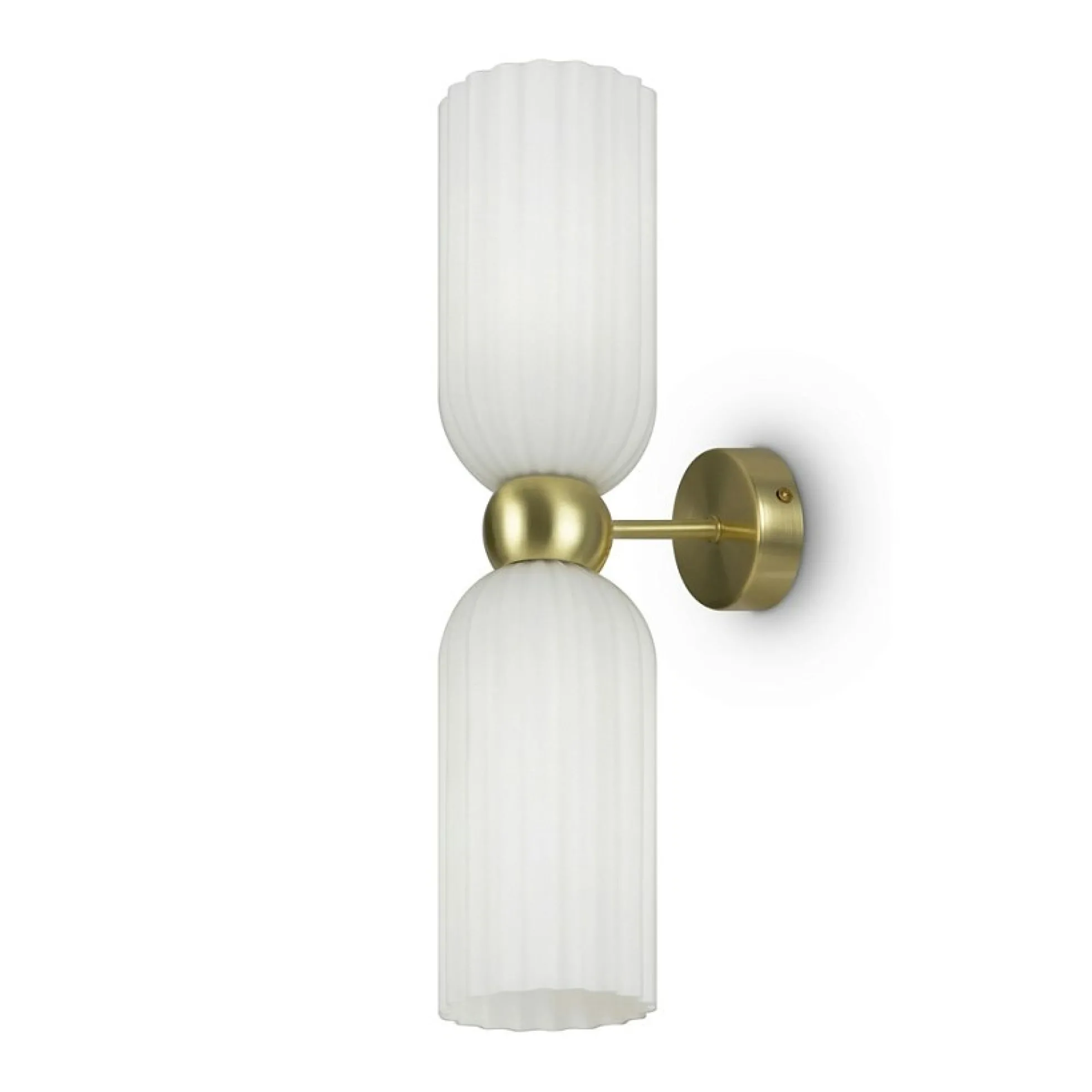 Applique rétro en verre dépoli, forme sablier SOLANA