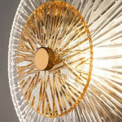 Applique rétro en verre - forme soleil stylisé YUMA