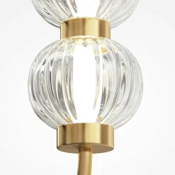 Applique rétro - perles ciselées en verre sur cadre ovale BELLA