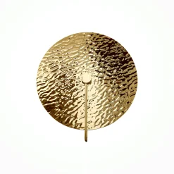 Applique verre moderne – disque doré effet vague CALERA