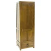 Armoire Bonnetière Hévéa 1 porte, 1 tiroir 65x55x195cm GALA