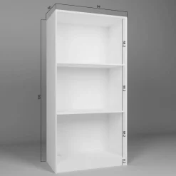 Armoire de chambre blanche 2 portes à cadres MARFA