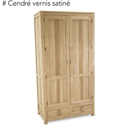 Armoire exotique hévéa 100x195cm GALA