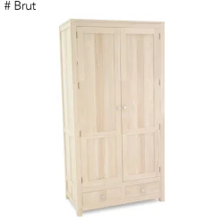 Armoire exotique hévéa 100x195cm GALA