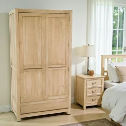 Armoire moderne hévéa 105x195cm OLGA