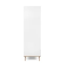 Armoire penderie blanche 2 portes 2 tiroirs ALVA