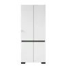 Armoire penderie blanche 2 portes détail gris, 1 étagère BYRON
