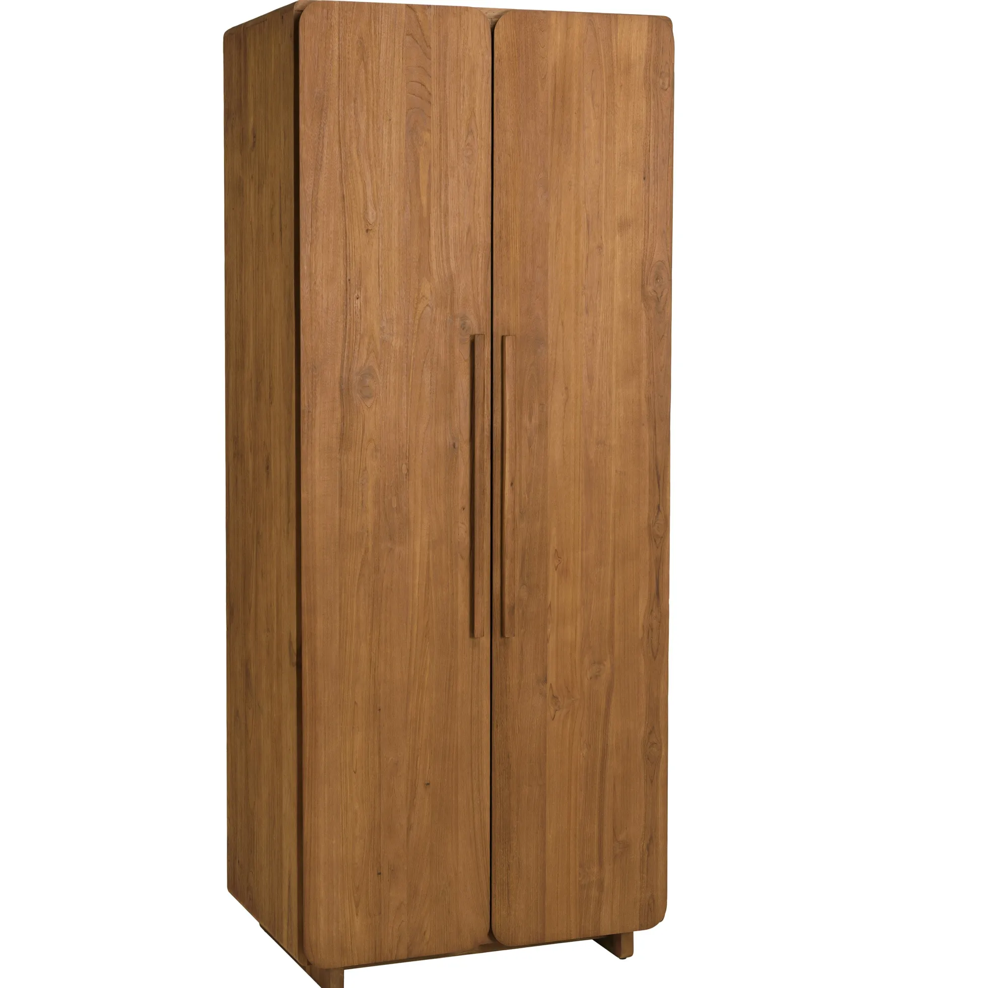 Armoire 2 portes 80x195cm en bois de teck recyclé SWING