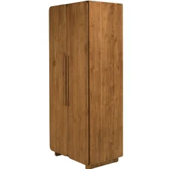Armoire 2 portes 80x195cm en bois de teck recyclé SWING