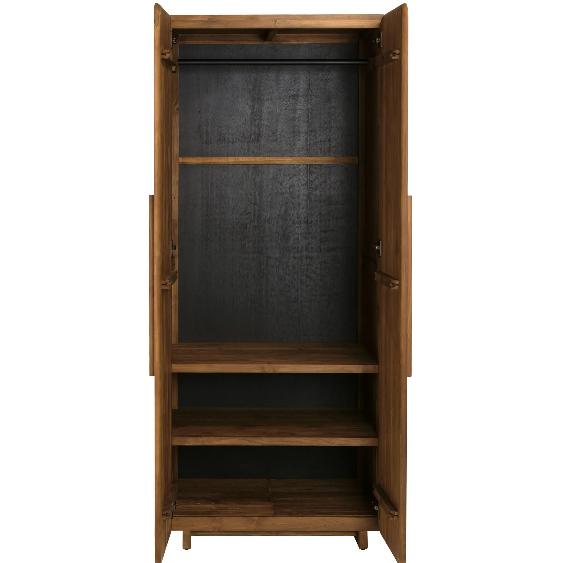 Armoire 2 portes 80x195cm en bois de teck recyclé SWING