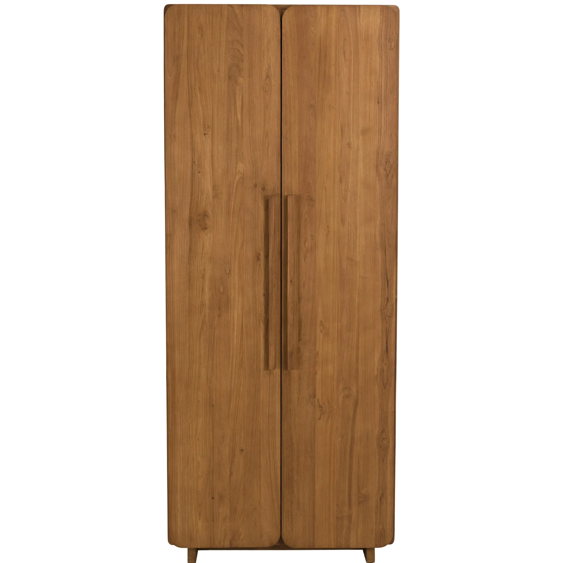 Armoire 2 portes 80x195cm en bois de teck recyclé SWING
