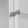 Armoire vitrée blanche 2 portes RAVEN