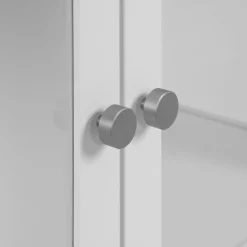 Armoire vitrée blanche 2 portes RAVEN
