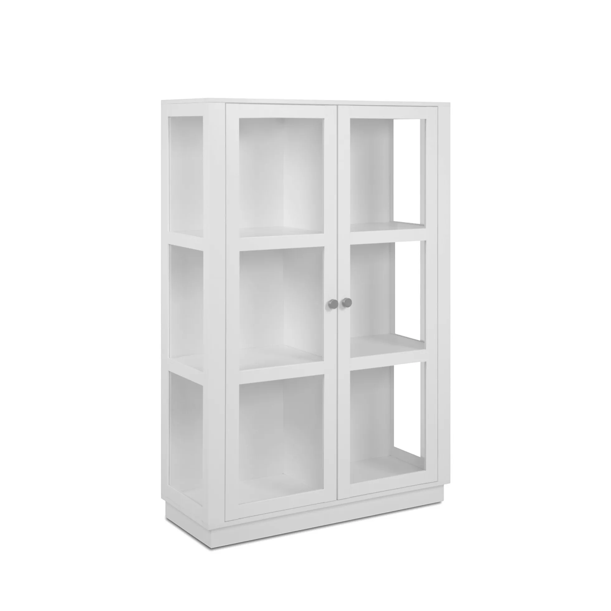 Armoire vitrée blanche 2 portes RAVEN
