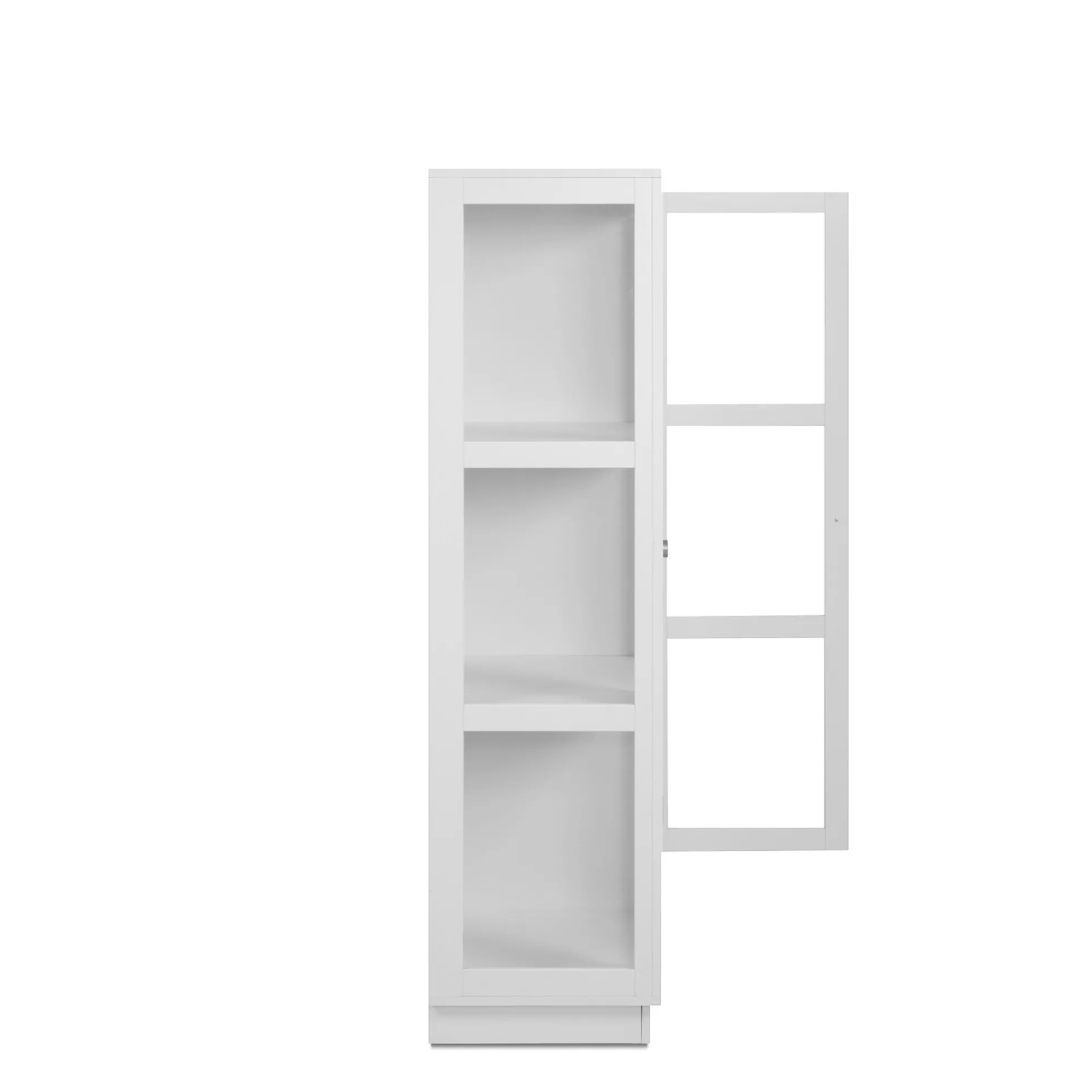 Armoire vitrée blanche 2 portes RAVEN