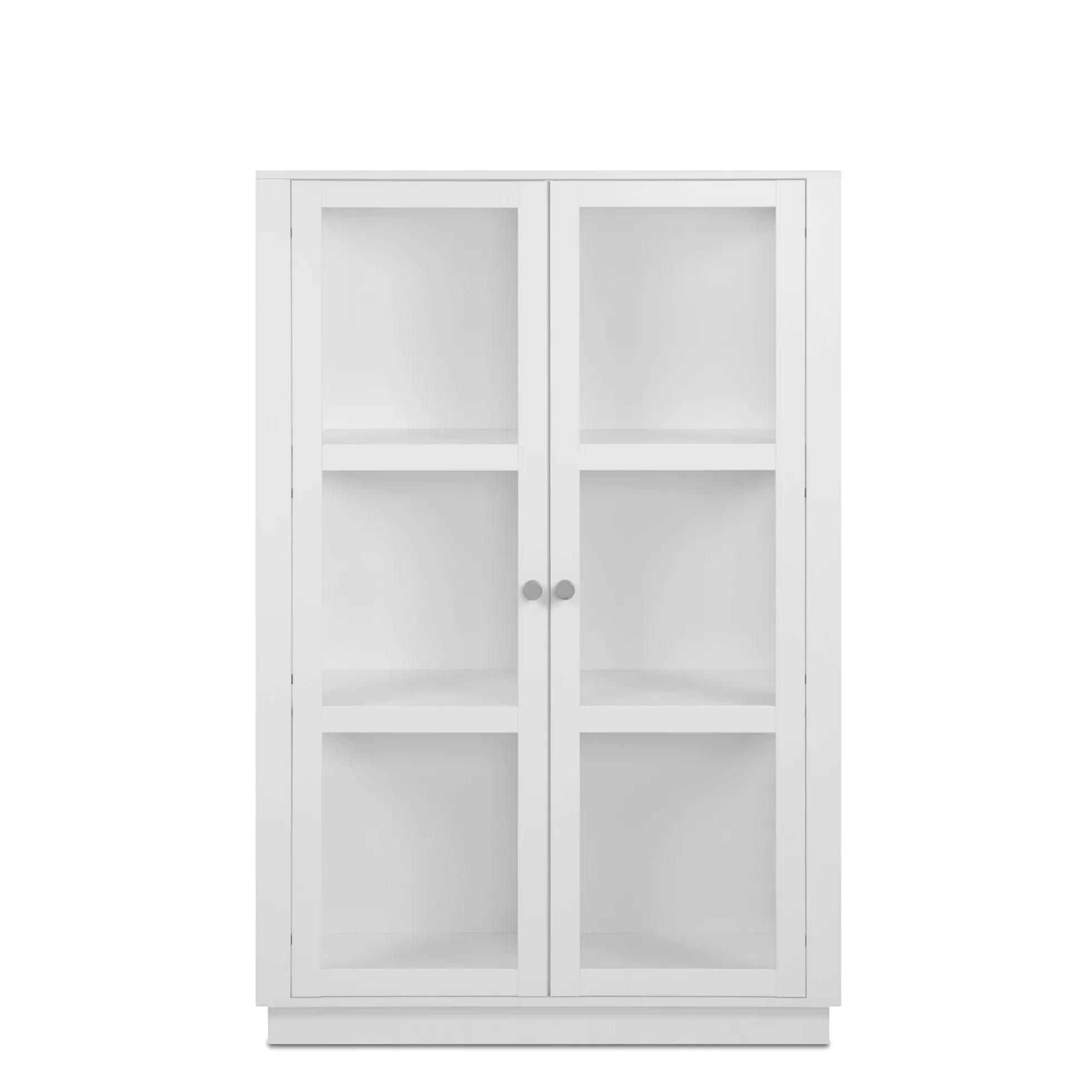 Armoire vitrée blanche 2 portes RAVEN