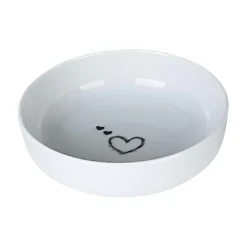 Assiette creuse poke bowl motif cœur noir (lot de 2) ELDA